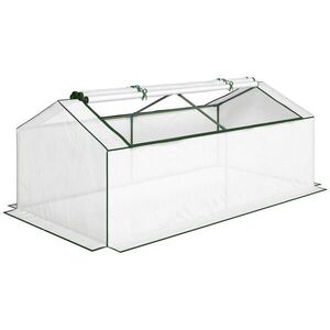 Outsunny SKLENÍK NA RAJČATA s roletovým oknem 180/90/70 cm obraz