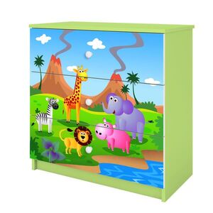 RAUMHIRSCH FURNITURE KOMODA Babydreams Safari 81/81/41 obraz