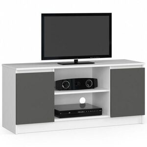 RAUMHIRSCH FURNITURE NÍZKÁ SKŘÍŇ Bílá, grafitově šedá 55/120/40 obraz