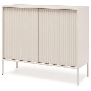 Beautysofa KOMODA Noto se 2 dvířky a drážkovanými čely, 104 cm obraz