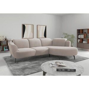 Sit & More ROHOVÁ SEDAČKA, textil, šedobéžová obraz