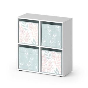 Vicco DĚLICÍ STĚNA Tetra Bílá 72.6 x 72 cm se 4 skládacími boxy opt.1 obraz