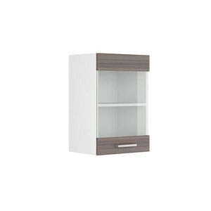 Vicco SKLENĚNÁ KUCHYŇSKÁ SKŘÍŇKA R-Line Ušlechtilá šedá 40 cm obraz