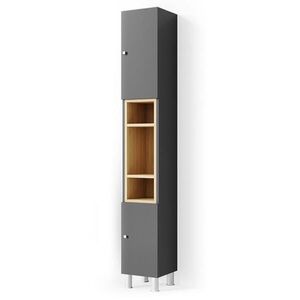 Vicco KOUPELNOVÁ SKŘÍŇKA Aquis Antracit 30 x 190 cm obraz