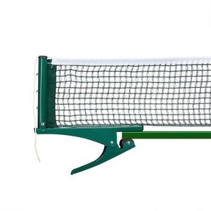 Relaxdays SÍŤ Zelená na stolní tenis 5-dílná sada s kovovými svorkami obraz