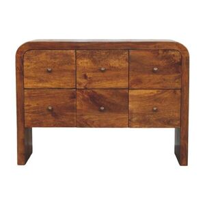 Artisan Furniture KOMODA Povrchová úprava v barvě Rich Velvet Mocha, 3 zásuvky, tmavě hnědá obraz