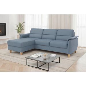Sit & More ROHOVÁ SEDAČKA, textil, kůže, šedomodrá obraz