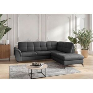 Sit & More ROHOVÁ SEDAČKA, textil, kůže, černá obraz