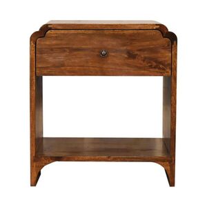 Artisan Furniture KOMODA Solis Geriffelt Mini, 2 dvířka a 2 police, světle hnědá obraz