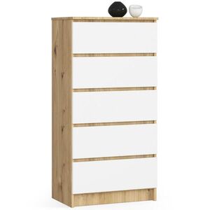 RAUMHIRSCH FURNITURE KOMODA dub Artisan, bílá 121/60/40 obraz