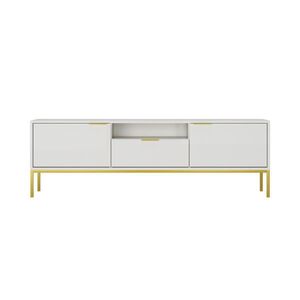 RAUMHIRSCH FURNITURE NÍZKÁ SKŘÍŇKA Austin II bílá, zlatá 33/56, 4/175 cm obraz