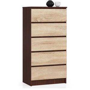 RAUMHIRSCH FURNITURE KOMODA tmavě hnědá, dub Sonoma 121/60/40 obraz