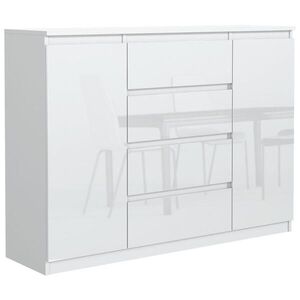 RAUMHIRSCH FURNITURE KOMODA bílá, lesklá 120/102/39 obraz