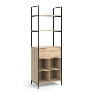 Vicco ŠATNÍ SKŘÍŇ Enya Dřevo 60 x 180 cm se zásuvkou obraz