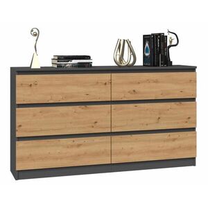 RAUMHIRSCH FURNITURE KOMODA antracitová, Artisan 138/75/40 obraz
