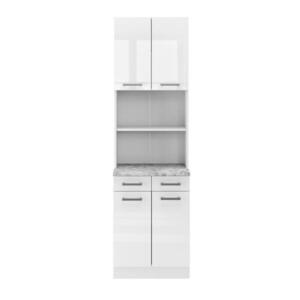 Vicco KUCHYŇSKÝ BLOK R-Line Bílá vysoký lesk 60 cm S pracovní deskou obraz