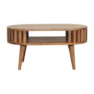 Artisan Furniture NOČNÍ SKŘÍŇKA Mini zakřivená kalifornský ořech, montáž na zeď, 1 zásuvka a otevřený prostor, tmavě hnědá obraz