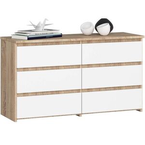 RAUMHIRSCH FURNITURE KOMODA dub Sonoma, bílá 57/100/35 obraz