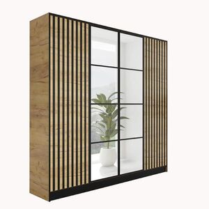 Kier Furniture ŠATNÍ SKŘÍŇ EDEN 4D v3 - 206, 4x205x39 cm - Dub Craft obraz