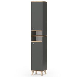 Vicco KOUPELNOVÁ SKŘÍŇKA Senyo Antracit 30 x 174 cm obraz