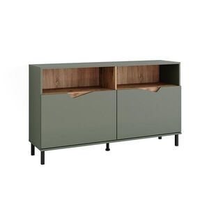 Vicco KREDENC Marelle Zelená/umělecká 140 x 81.3 cm se 2 dveřmi obraz