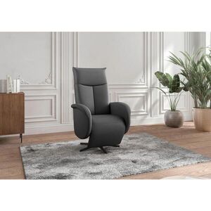 Sit & More RELAXAČNÍ KŘESLO, kůže, černá obraz
