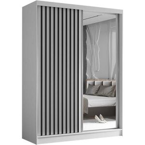 Beautysofa SKŘÍŇ s posuvnými dveřmi Helix 160/216/61 bílá + černá obraz