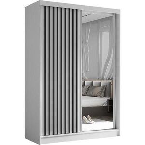 Beautysofa SKŘÍŇ s posuvnými dveřmi Helix 150/216/61 bílá + černá obraz