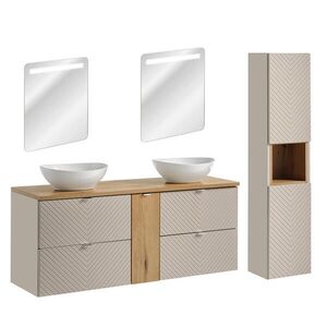 Petits-meubles KOUPELNOVÝ NÁBYTEK 140.4cm Manoa 2er-Set Kašmír obraz