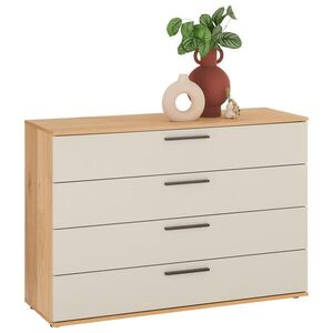 Dieter Knoll ŠIROKÁ KOMODA, barvy dubu, pískové barvy, 120/83/46 cm obraz