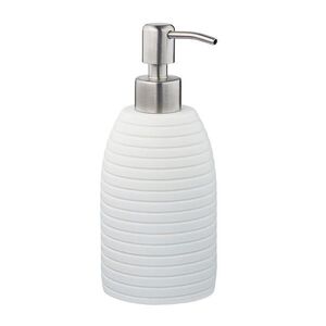 Relaxdays DÁVKOVAČ na mýdlo Bílý polyresin 300 ml obraz