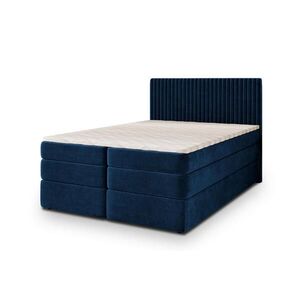 MASSENO POSTEL BOXSPRING FELBIO 140x200 cm, s matrací a úložným prostorem, modrá obraz