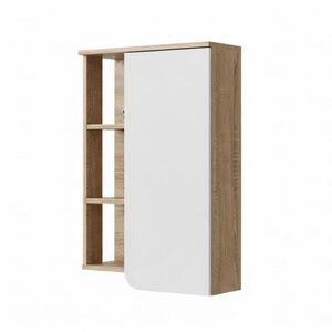 Vicco SKŘÍŇKA DO KOUPELNY Karen Sonoma/bílá 50 x 75 cm s dvířky a otevřenými přihrádkami obraz