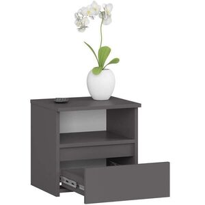 RAUMHIRSCH FURNITURE NOČNÍ STOLEK Grafitově šedý 40/40/35 obraz