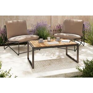 Ambia Garden ZAHRADNÍ STOLEK, dřevo, kov, 110/45/62 cm obraz