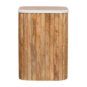 Artisan Furniture NOČNÍ STOLEK s povrchovou úpravou acid wash, 3 zásuvky, šedý obraz