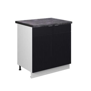 Vicco SKŘÍŇKA POD DŘEZ Fame-Line Černý pruhovaný 80 cm , PD Antracit obraz