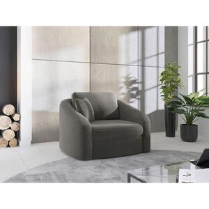 Sit & More KŘESLO, textil, šedá obraz