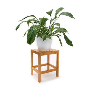 Relaxdays STOLIČKA z bambusu obraz