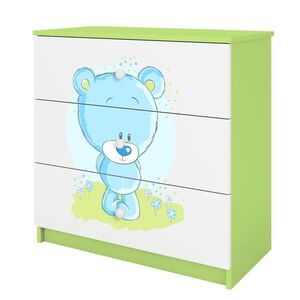RAUMHIRSCH FURNITURE KOMODA Babydreams Modrý medvěd 81/81/41 obraz