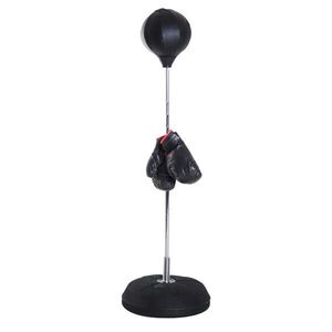 HOMCOM BOXOVACÍ MÍČ, plast, černý, 43L x 43Š x 144V cm obraz