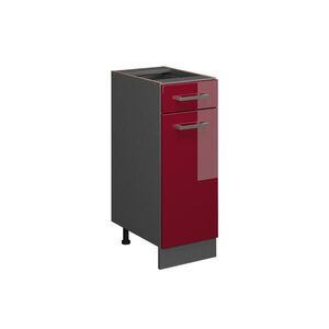 Vicco SPODNÍ SKŘÍŇKA KUCHYŇSKÉ LINKY R-Line Červená vysoký lesk 30 cm bez pracovní desky obraz