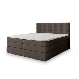 MASSENO POSTEL BOXSPRING AREZI 180x200 cm, s matrací a úložným prostorem, hnědá obraz
