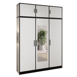 Kier Furniture ŠATNÍ SKŘÍŇ ROJ s nástavbou 3D Bílá obraz