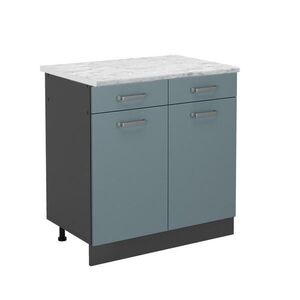 Vicco SPODNÍ SKŘÍŇKA KUCHYŇSKÉ LINKY R-Line Modrošedá 80 cm PD Mramor obraz