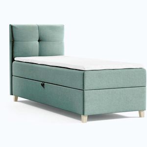 Beautysofa ČALOUNĚNÁ postel Helen Mini 93/206/106, zelená obraz