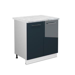 Vicco SKŘÍŇKA POD DŘEZ Fame-Line Tmavě modrá s vysokým leskem 80 cm , PD Mramor obraz