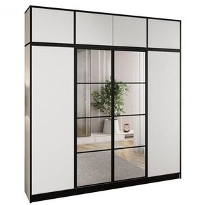 Kier Furniture ŠATNÍ SKŘÍŇ EDEN s nástavbou 4D Bílá obraz
