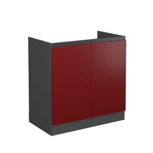 Vicco SKŘÍŇKA POD DŘEZ R-Line Červená 80 cm Tvar J, bez pracovní desky obraz