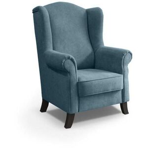 Beautysofa KŘESLO UŠÁK Leonardo světle modré obraz